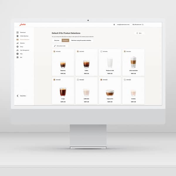 SoMe_PocketPilot_X10c_iMac_PP3-0_Coffee-Menu_1200x1200px_en JURA Pocket Pilot 3.0
